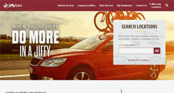 Desktop Screenshot of jiffylube.com